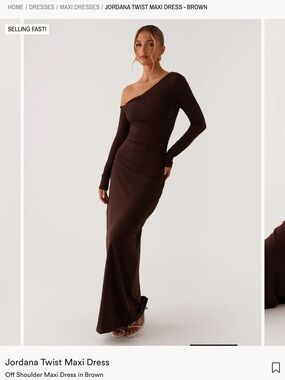 Maxi off-the-shoulder dress